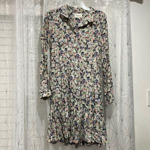 Ganni Floral Midi Dress - Multicolor